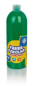 Farba szkolna plakatowa Astra zielona jasna 1000ml 