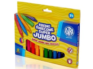 Kredki świecowe Jumbo Astra 12 kolorów
