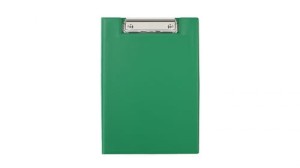 Teczka z klipem podkładka A5 zielona jasna, Biurfol