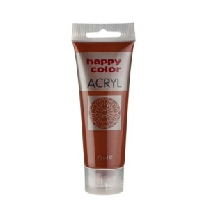 Farba akrylowa brązowa Happy Color 75 ml