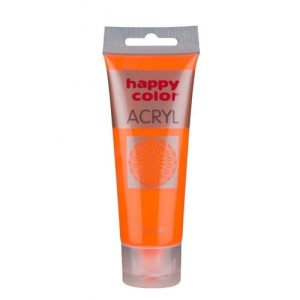 Farba akrylowa Fluo pomarańczowa Happy Color 75 ml