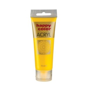 Farba akrylowa żółta Happy Color 75 ml