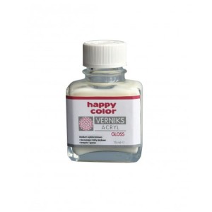 Werniks akrylowy błyszczący Happy Color 75 ml przezroczysty