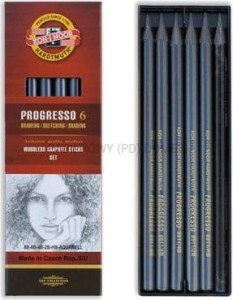 Ołówek Progresso komplet 6szt, Koh-I-Noor