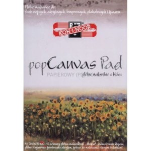 Płótno malarskie w bloku A4 Koh i Noor 280g 10k. Pop Canvas Pad