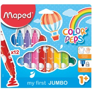 Flamastry Maped 1+ Maxi 12 kolorów Colorpeps