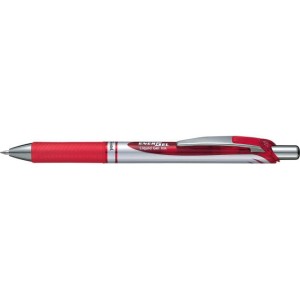 Długopis żelowy EnerGel Pentel 0,7 mm czerwony automatyczny BL77