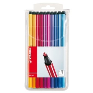 Flamastry Stabilo Pen 68 zestaw 20 kolorów w etui