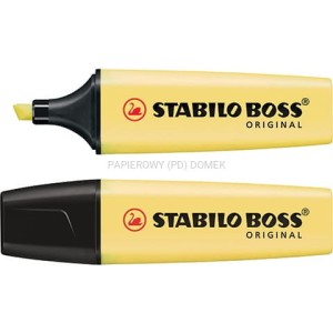 Zakreślacz pastelowy żółty Stabilo Boss