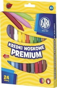 Kredki świecowe Astra 24 kolory Vision
