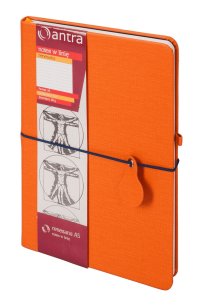 Notes Antra w linię A5 pomarańczowy Renesans