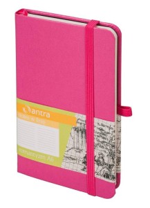 Notes Antra w linię malinowy A6 Romantyzm 