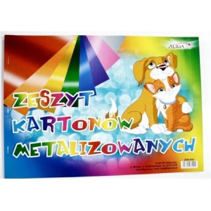 Zeszyt kartonów metalizowanych B4, ZKM-2924, Aliga