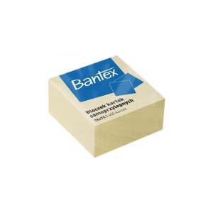Karteczki samoprzylepne żółte 75 x 75 mm 400 karteczek Bantex