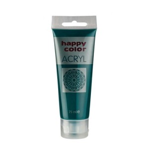 Farba akrylowa zielona ciemna Happy Color 75 ml