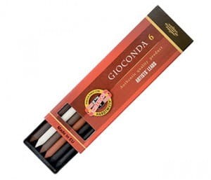 Grafity do ołówków automatycznych 5,6 mm MIX I op. 6 szt. Gioconda Koh i Noor