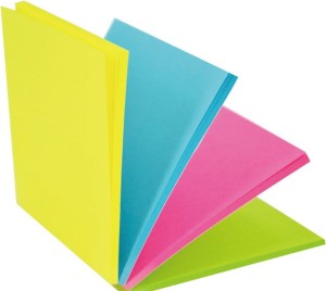 Karteczki samoprzylepne notes 76x76mm neon Magic Pad, Stick'nd Stick"n