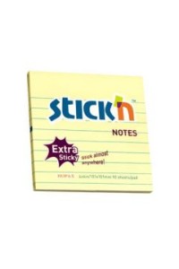 Karteczki samoprzylepne pastelowe notes 76x76 mm żółte, Stick'n