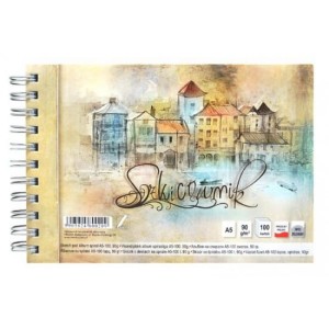 Szkicownik na spirali A5 100k. albumowy, Kreska