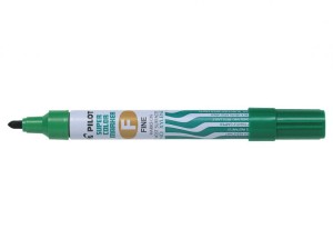 Marker permanentny Pilot w metalowej obudowie zielony okrągły F