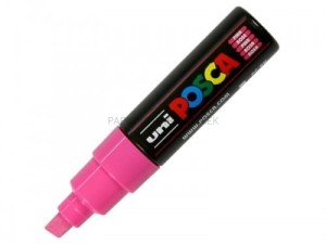Marker pigmentowy Posca PC-8K różowy, Uni