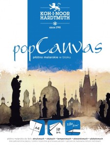 Płótno malarskie w bloku A3 Koh i Noor 280g 10k. Pop Canvas Pad