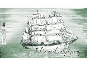 Szkicownik artystyczny B5 100k. 120g/m2, Kreska