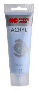 Farba akrylowa niebieski gołębi Happy Color 75 ml