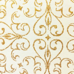 Papiery ozdobne White Arabeska - złote, 20x29cm, Happy Color