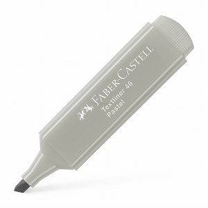 Zakreślacz pastelowy szary Faber-Castell Textliner 1546