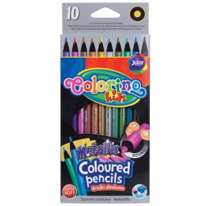 Kredki ołówkowe metaliczne Colorino 10 kolorów