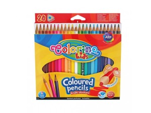 Kredki ołówkowe trójkątne Colorino 24 kolory