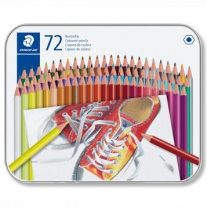 Kredki ołówkowe 72 kolory w metalowej kasecie, Staedtler