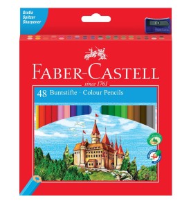 Kredki ołówkowe Faber-Castell 48 kolorów Zamek