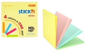 Karteczki samoprzylepne notes 76x76mm pastelowe Magic Pad, Stick'nd Stick"n