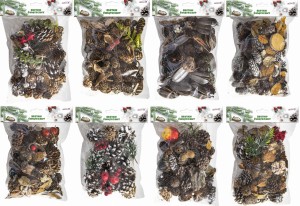 Zestaw naturalnych dekoracji świątecznych  120g., Aliga