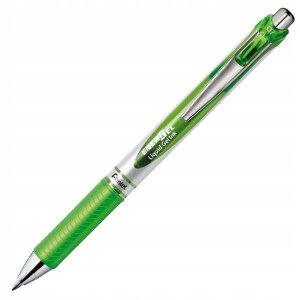 Długopis żelowy EnerGel Pentel 0,7 mm limonkowy automatyczny BL77