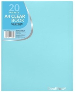 Album ofertowy pastelowy A4 CoolPack 20 koszulek niebieski