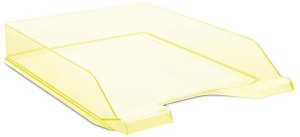 Półka na dokumenty A4+ transparentna żółta Standard Office