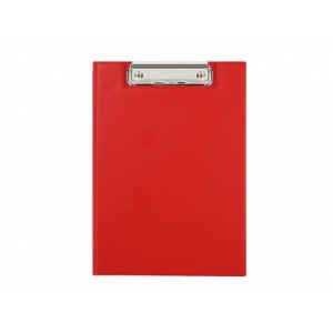 Teczka podkładka z klipem A5 czerwona Biurfol