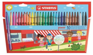 Flamastry szkolne Stabilo Power 30 kolorów
