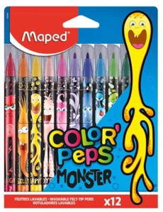 Flamastry Maped 12 kolorów Monster Colorpeps