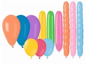 Balony mix kształtów i kolorów 25 sztuk GoDan