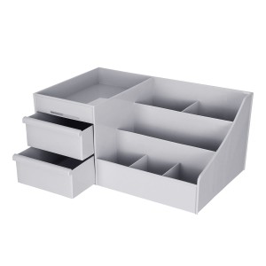 Przybornik organizer na biurko szary 35 x 21,5 x 16,5cm Dp Craft