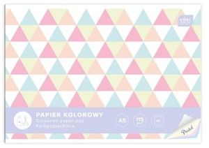 Papier kolorowy wycinanka pastelowa A5 115g 10 ark. Interdruk