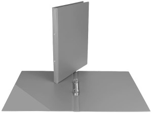 Segregator A4 srebrny 2 cm 2 ringi PVC, Biurfol