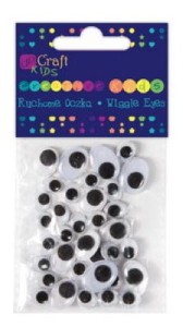 Oczy ruchome owalne 36 szt, Dp Craft