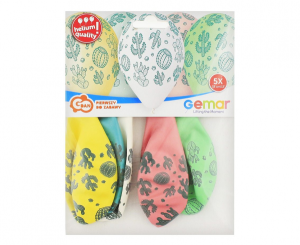 Balony Kaktusy 13" 5 sztuk Premium Hel, GoDan