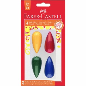 Kredki świecowe 3+ 4-kolory, Faber-Castell