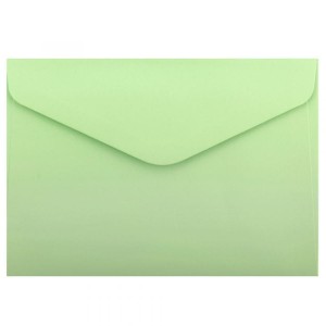 Koperty ozdobne C6 Zielone Jasne satynowane 130g 10 szt. K, Galeria Papieru